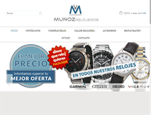 Tablet Screenshot of munozrelojeros.com